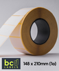 148 x 210mm (1a) semi-gloss paper / permanent / 76mm cores / perforated